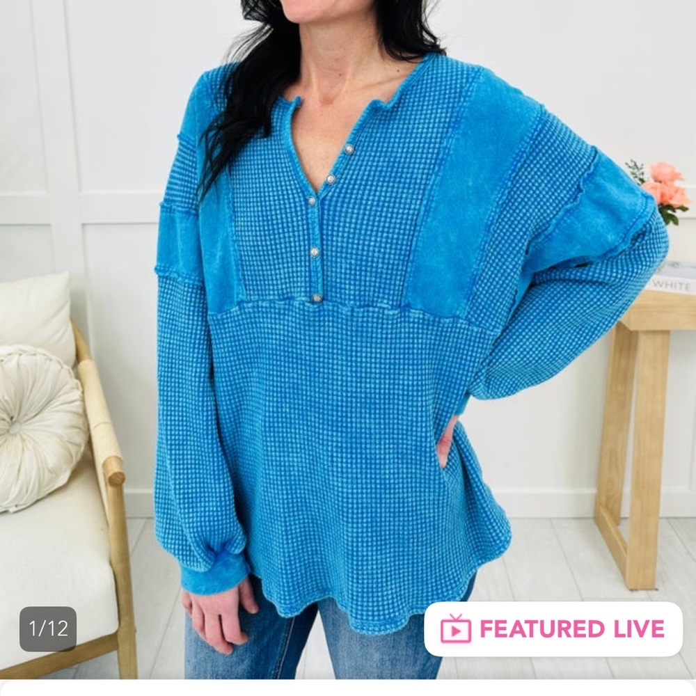 J.Her Textured Women's Tunic - Picture 2 of 6